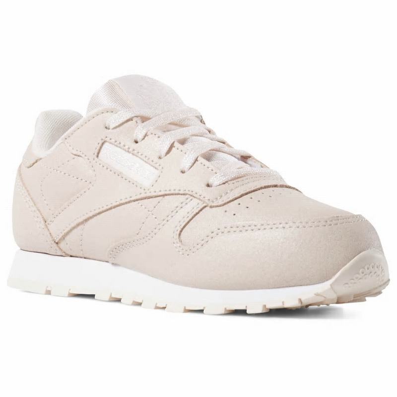 Reebok Classic Leather Tenisky Dievcenske - Ruzove/Biele OL3050VQ